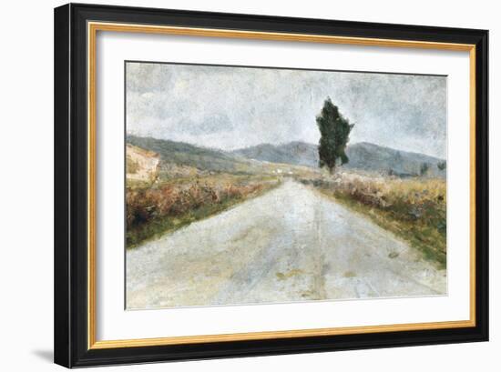 The Tuscan Road-Amedeo Modigliani-Framed Art Print