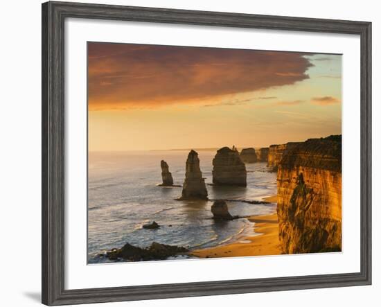 The Twelve Apostles at Dusk-Jon Hicks-Framed Photographic Print