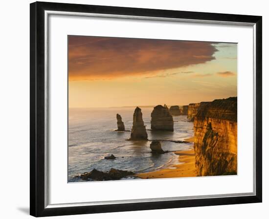 The Twelve Apostles at Dusk-Jon Hicks-Framed Photographic Print