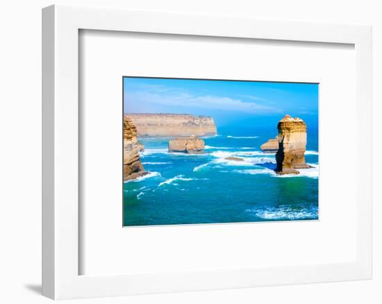 The Twelve Apostles by the Great Ocean Road in Victoria, Australia-StanciuC-Framed Photographic Print