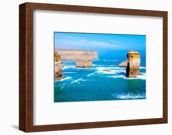 The Twelve Apostles by the Great Ocean Road in Victoria, Australia-StanciuC-Framed Photographic Print