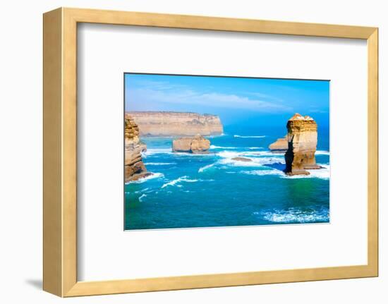 The Twelve Apostles by the Great Ocean Road in Victoria, Australia-StanciuC-Framed Photographic Print