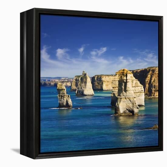 The Twelve Apostles in Port Campbell National Park-Jon Hicks-Framed Premier Image Canvas