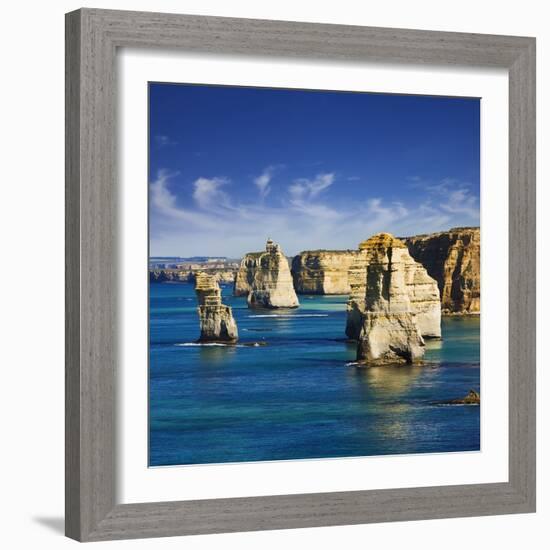 The Twelve Apostles in Port Campbell National Park-Jon Hicks-Framed Photographic Print