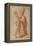 The Twelve Apostles: St. Andrew, 1518-20 (Chalk on Paper)-Giulio Romano-Framed Premier Image Canvas