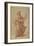 The Twelve Apostles: St. John, 1518-20 (Chalk on Paper)-Giulio Romano-Framed Giclee Print