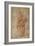 The Twelve Apostles: St. Paul, 1518-20 (Chalk on Paper)-Giulio Romano-Framed Giclee Print