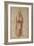 The Twelve Apostles: St. Thomas, 1518-20 (Chalk on Paper)-Giulio Romano-Framed Giclee Print