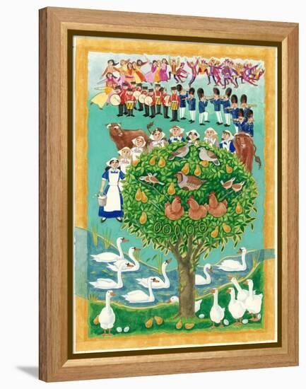 The Twelve Days of Christmas, 1997-Linda Benton-Framed Premier Image Canvas