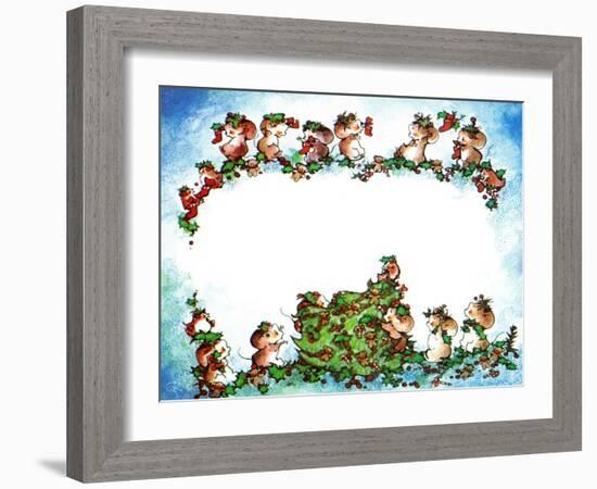 The Twelve Days of Mice - Jack & Jill-Edith Osborn Corbett-Framed Giclee Print