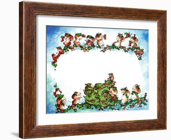 The Twelve Days of Mice - Jack & Jill-Edith Osborn Corbett-Framed Giclee Print