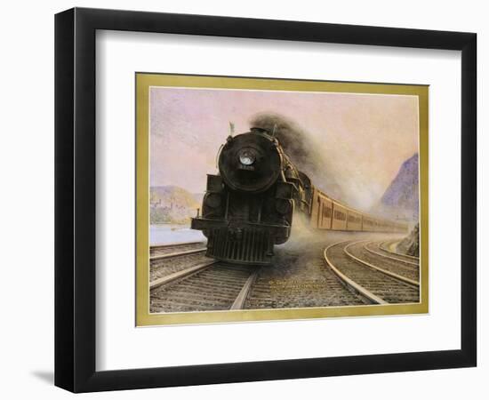 The Twentieth Century Limited of the New York Central Lines Poster-W.H. Foster-Framed Premium Giclee Print