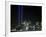 The Twin Lights Memorial Rises Above the New York City Skyline from the Waterfront-null-Framed Photographic Print