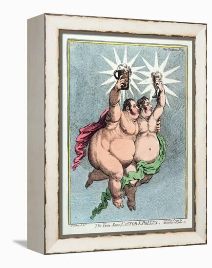 The Twin Stars, Castor and Pollux, Published by Hannah Humphrey in 1799-James Gillray-Framed Premier Image Canvas