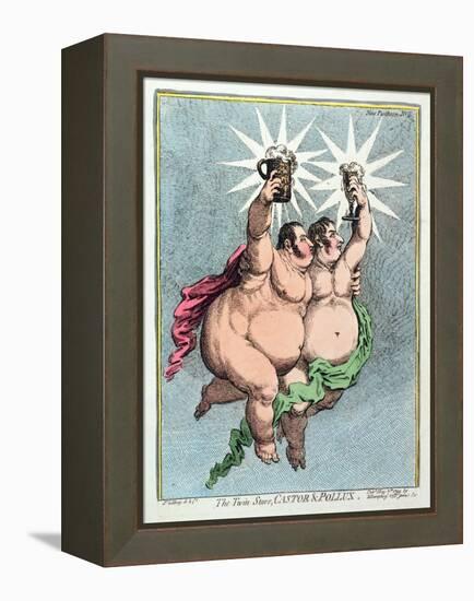 The Twin Stars, Castor and Pollux, Published by Hannah Humphrey in 1799-James Gillray-Framed Premier Image Canvas