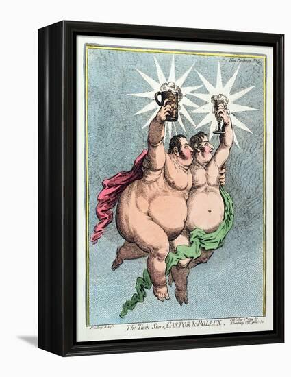 The Twin Stars, Castor and Pollux, Published by Hannah Humphrey in 1799-James Gillray-Framed Premier Image Canvas