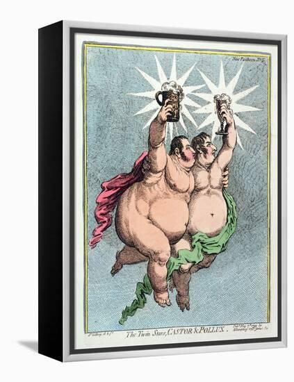 The Twin Stars, Castor and Pollux, Published by Hannah Humphrey in 1799-James Gillray-Framed Premier Image Canvas