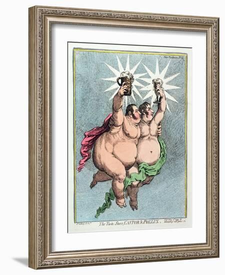 The Twin Stars, Castor and Pollux, Published by Hannah Humphrey in 1799-James Gillray-Framed Giclee Print