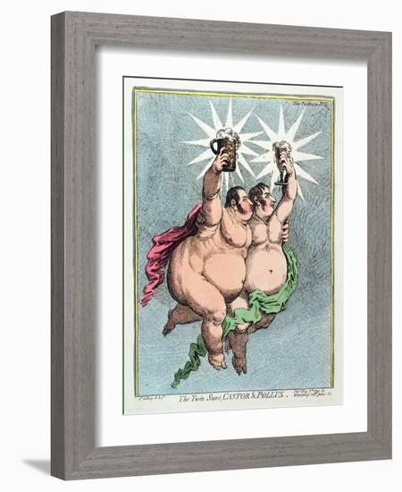 The Twin Stars, Castor and Pollux, Published by Hannah Humphrey in 1799-James Gillray-Framed Giclee Print