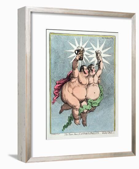 The Twin Stars, Castor and Pollux, Published by Hannah Humphrey in 1799-James Gillray-Framed Giclee Print