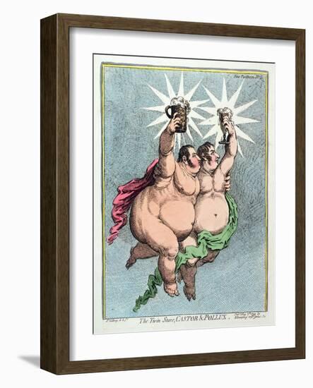 The Twin Stars, Castor and Pollux, Published by Hannah Humphrey in 1799-James Gillray-Framed Giclee Print