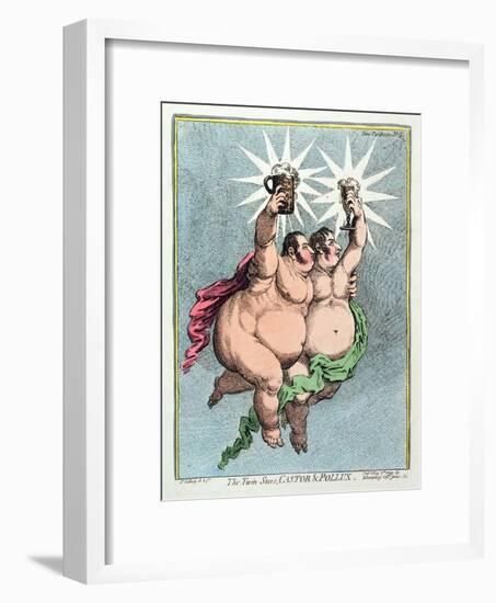 The Twin Stars, Castor and Pollux, Published by Hannah Humphrey in 1799-James Gillray-Framed Giclee Print