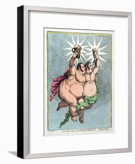 The Twin Stars, Castor and Pollux, Published by Hannah Humphrey in 1799-James Gillray-Framed Giclee Print