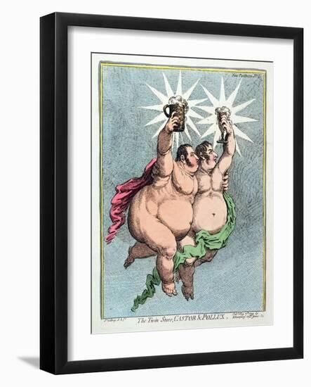 The Twin Stars, Castor and Pollux, Published by Hannah Humphrey in 1799-James Gillray-Framed Giclee Print