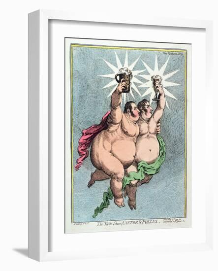 The Twin Stars, Castor and Pollux, Published by Hannah Humphrey in 1799-James Gillray-Framed Giclee Print