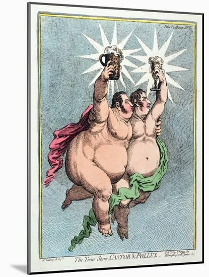 The Twin Stars, Castor and Pollux, Published by Hannah Humphrey in 1799-James Gillray-Mounted Giclee Print