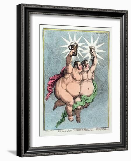 The Twin Stars, Castor and Pollux, Published by Hannah Humphrey in 1799-James Gillray-Framed Giclee Print