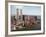 The Twin Towers of the World Trade Center Rise Above the New York Skyline-null-Framed Photographic Print