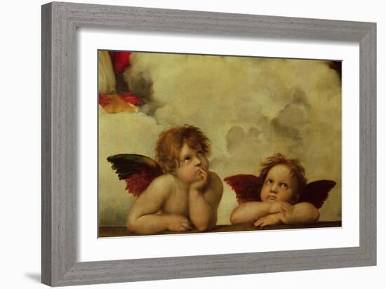 The Two Angels-Raphael-Framed Giclee Print