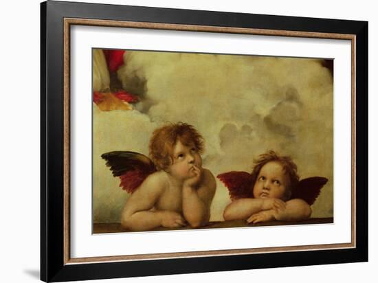 The Two Angels-Raphael-Framed Giclee Print