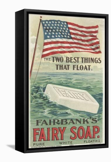 The Two Best Things That Float', Advertisement for Fairbank's Floating Fairy Soap, 1898-American School-Framed Premier Image Canvas