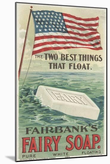 The Two Best Things That Float', Advertisement for Fairbank's Floating Fairy Soap, 1898-American School-Mounted Giclee Print