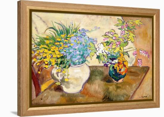 The Two Bouquets, 1918 (Oil on Canvas)-Louis Valtat-Framed Premier Image Canvas