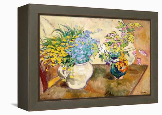 The Two Bouquets, 1918 (Oil on Canvas)-Louis Valtat-Framed Premier Image Canvas