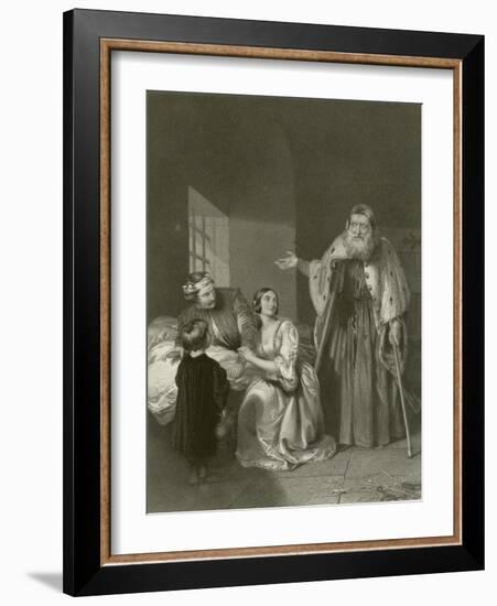 The Two Foscari-John Rogers Herbert-Framed Giclee Print