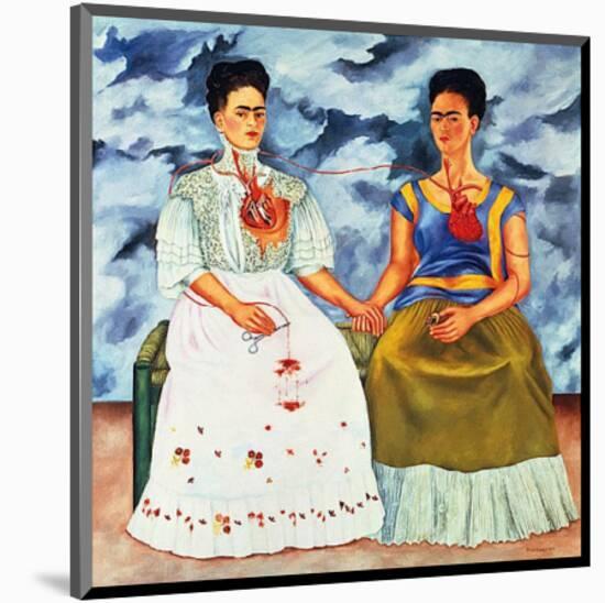 The Two Fridas, c.1939-Frida Kahlo-Mounted Art Print