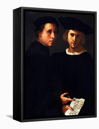 The Two Friends-Jacopo da Carucci Pontormo-Framed Premier Image Canvas