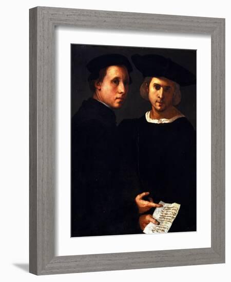 The Two Friends-Jacopo da Carucci Pontormo-Framed Giclee Print