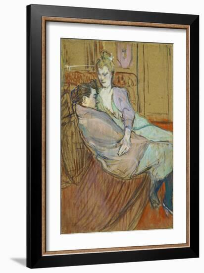 The Two Friends-Henri de Toulouse-Lautrec-Framed Giclee Print