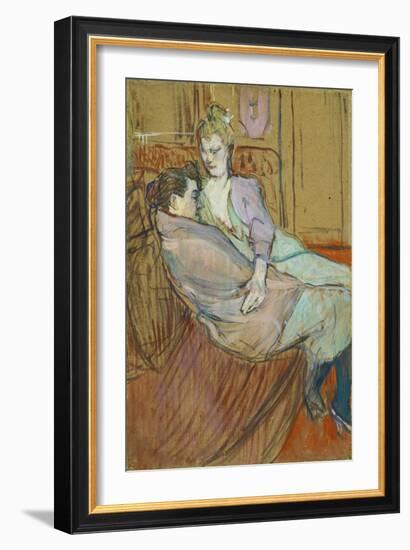 The Two Friends-Henri de Toulouse-Lautrec-Framed Giclee Print