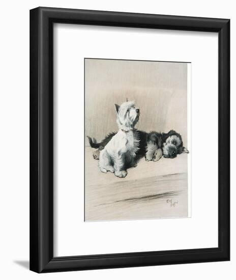 The Two Friends-null-Framed Art Print