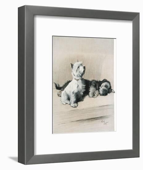 The Two Friends-null-Framed Art Print