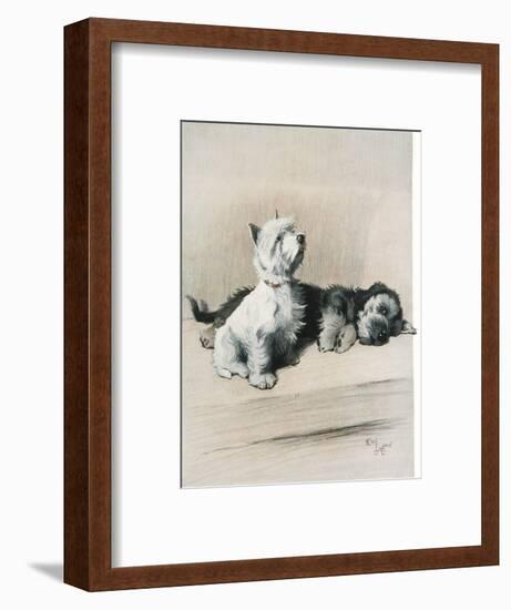 The Two Friends-null-Framed Art Print