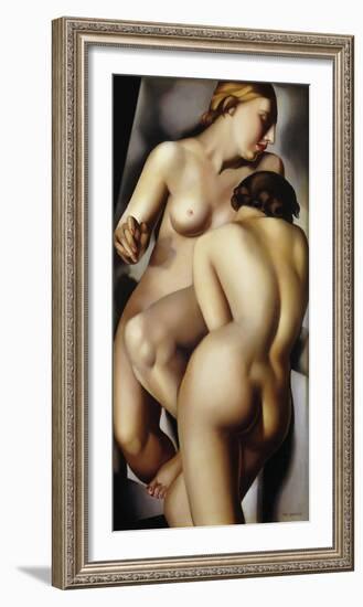 The Two Girlfriends-Tamara de Lempicka-Framed Giclee Print