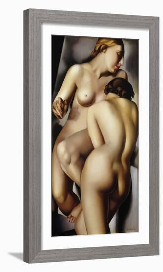 The Two Girlfriends-Tamara de Lempicka-Framed Giclee Print