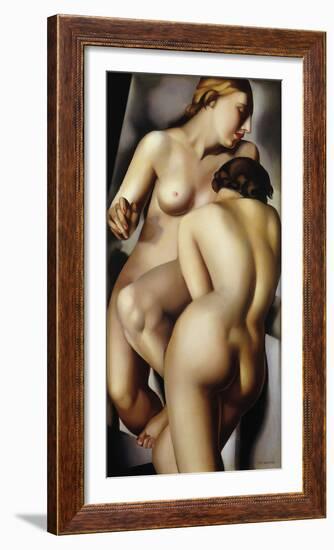 The Two Girlfriends-Tamara de Lempicka-Framed Giclee Print